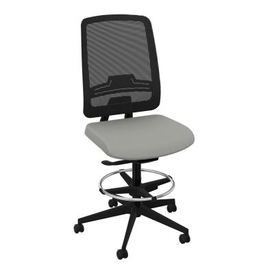 OSCAR 2 SIEGE AUTOREG. HD RESIL CADRE NOIR ASSISE TISSU-ROUL SOL SOUPLE FREIN EN CHARGE C