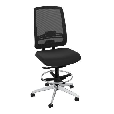OSCAR 2 SIEGE AUTOREG. HD RESIL CADRE NOIR ASSISE TISSU-ROUL SOL SOUPLE FREIN EN CHARGE C