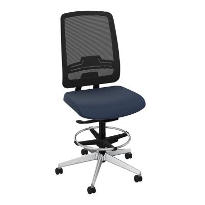 OSCAR 2 SIEGE AUTOREG. HD RESIL CADRE NOIR ASSISE TISSU-ROUL SOL SOUPLE FREIN EN CHARGE C