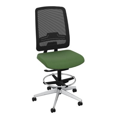 OSCAR 2 SIEGE AUTOREG. HD RESIL CADRE NOIR ASSISE TISSU-ROUL SOL SOUPLE FREIN EN CHARGE C