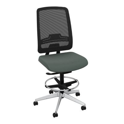 OSCAR 2 SIEGE AUTOREG. HD RESIL CADRE NOIR ASSISE TISSU-ROUL SOL SOUPLE FREIN EN CHARGE C