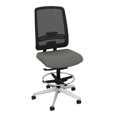 OSCAR 2 SIEGE AUTOREG. HD RESIL CADRE NOIR ASSISE TISSU-ROUL SOL SOUPLE FREIN EN CHARGE C