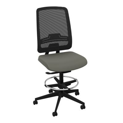 OSCAR 2 SIEGE AUTOREG. HD RESIL CADRE NOIR ASSISE TISSU-ROUL SOL SOUPLE FREIN EN CHARGE C