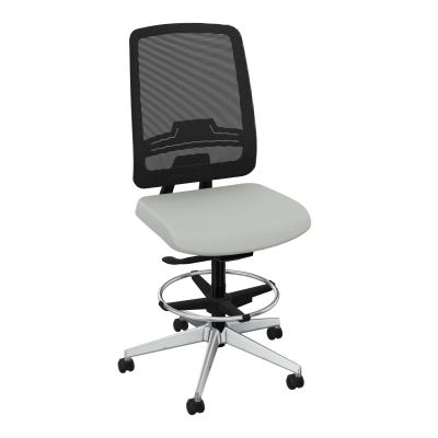 OSCAR 2 SIEGE AUTOREG. HD RESIL CADRE NOIR ASSISE TISSU-ROUL SOL SOUPLE FREIN EN CHARGE E
