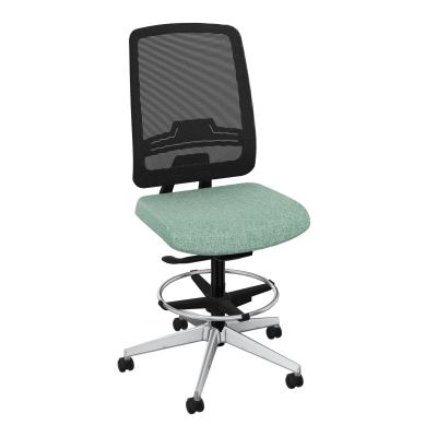 OSCAR 2 SIEGE AUTOREG. HD RESIL CADRE NOIR ASSISE TISSU-ROUL SOL SOUPLE FREIN EN CHARGE E