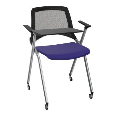 EMI CHAISE 4P RLT DOS RESIL /ASS PIVOT TISSU AVEC ACCOUDOIRS+TABLETTE A DROITE A3 SQ UH
