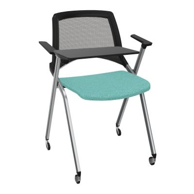 EMI CHAISE 4P RLT DOS RESIL / ASS PIVOT TISSU AVEC ACCOUDOIRS+TABLETTE A DROITE UH BG SQ
