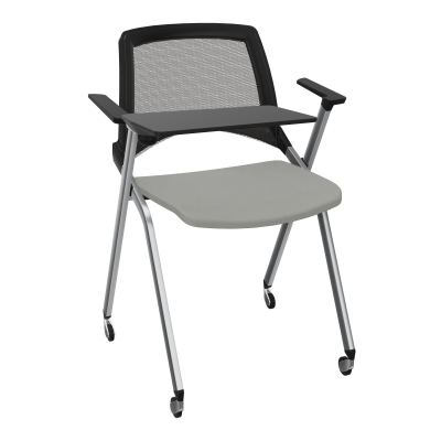 EMI CHAISE 4P RLT DOS RESIL / ASS PIVOT TISSU AVEC ACCOUDOIRS+TABLETTE A DROITE UH CA SQ