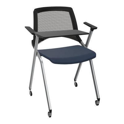 EMI CHAISE 4P RLT DOS RESIL / ASS PIVOT TISSU AVEC ACCOUDOIRS+TABLETTE A DROITE UH CC SQ