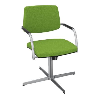 ISABEL SIEGE BD TISSU 4 BRANCHES RETOUR POINT FIXE MECANISME BASCULANT CENTRE BK SQ