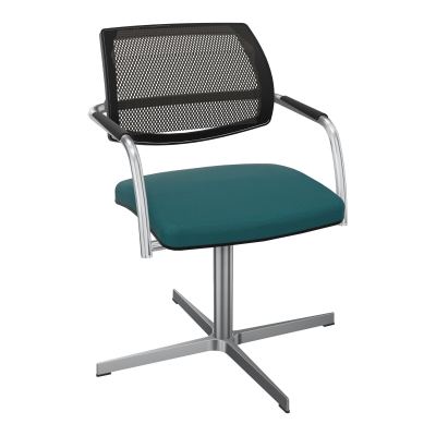 ISABEL SIEGE BD RESILLE 4 BRANCHES RETOUR POINT FIXE SANS MECANISME ASS.TISSU A4 SQ IN