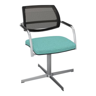 ISABEL SIEGE BD RESILLE 4 BRANCHES RETOUR POINT FIXE SANS MECANISME ASS.TISSU BG SQ IN