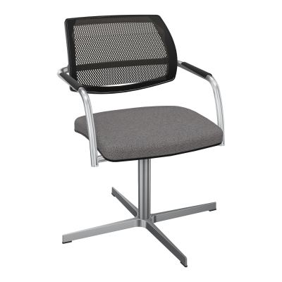 ISABEL SIEGE BD RESILLE 4 BRANCHES RETOUR POINT FIXE SANS MECANISME ASS.TISSU BN SQ IN