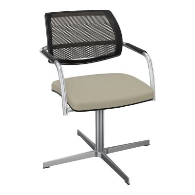 ISABEL SIEGE BD RESILLE 4 BRANCHES RETOUR POINT FIXE SANS MECANISME ASS.TISSU CG SQ IN