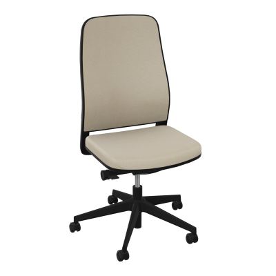 LEON SY LATERAL-DOS/ASS TISSU-CADRE NOIR-DUR FREIN EN CHARGE 50 MM