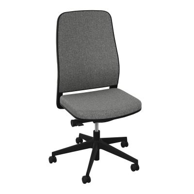 LEON SY LATERAL-DOS/ASS TISSU-CADRE NOIR-DUR FREIN EN CHARGE 50 MM