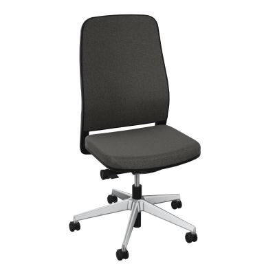 LEON SY LATERAL-DOS/ASS TISSU-CADRE NOIR-DUR FREIN EN CHARGE 50 MM