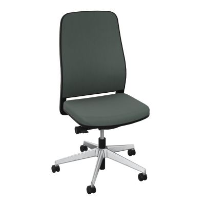 LEON SY LATERAL-DOS/ASS TISSU-CADRE NOIR-DUR FREIN EN CHARGE 50 MM