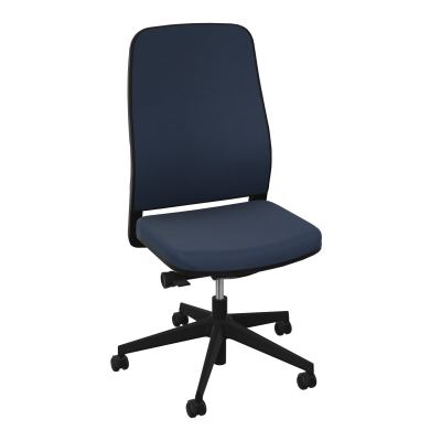 LEON SY LATERAL-DOS/ASS TISSU-CADRE NOIR-ROUL SPLE FREIN EN CHARGE 50 MM