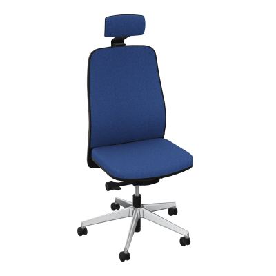 LEON SY LATERAL+TETIERE-DOS TISSU-COQUE ARRIERE NOIR-ROUL SPLE FREIN HORS CHARGE 50 MM
