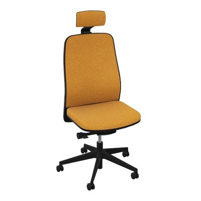 LEON SY LATERAL+TETIERE-DOS TISSU-COQUE ARRIERE NOIR-DUR FREIN EN CHARGE 50 MM