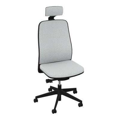 LEON SY LATERAL+TETIERE-DOS TISSU-COQUE ARRIERE NOIR-ROUL SPLE FREIN EN CHARGE 50 MM