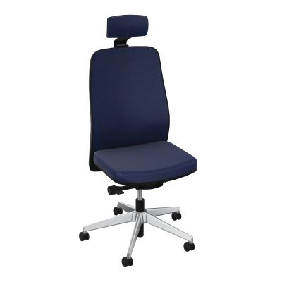 LEON SY LATERAL+TETIERE-DOS TISSU-COQUE ARRIERE NOIR-ROUL SOL SOUPLE 50 MM