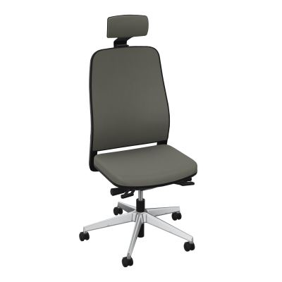 LEON SY +TRANSLAT ASS+TETIERE-DOS TISSU-COQUE ARRIERE NOIR-ROUL SOL SOUPLE 50 MM