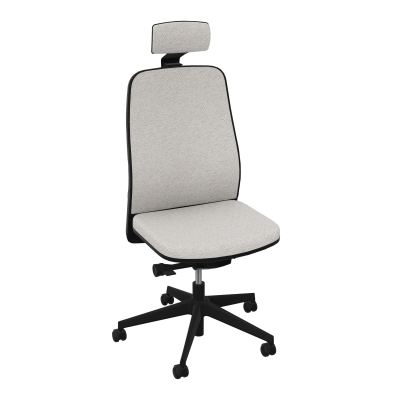 LEON SY LATERAL+TETIERE-DOS/ASS TISSU-CADRE NOIR-DUR FREIN HORS CHARGE 50 MM
