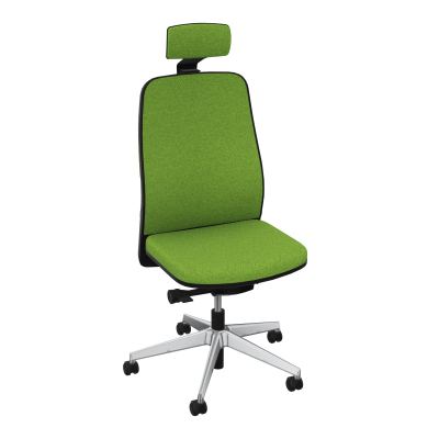 LEON SY LATERAL+TETIERE-DOS/ASS TISSU-CADRE NOIR-ROUL SPLE FREIN HORS CHARGE 50 MM