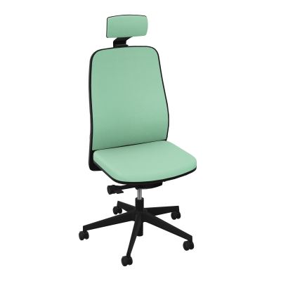 LEON SY LATERAL+TETIERE-DOS/ASS TISSU-CADRE NOIR-ROUL SPLE FREIN EN CHARGE 50 MM