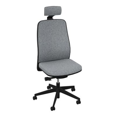 LEON SY LATERAL+TETIERE-DOS/ASS TISSU-CADRE NOIR-ROUL SOL SOUPLE 50 MM