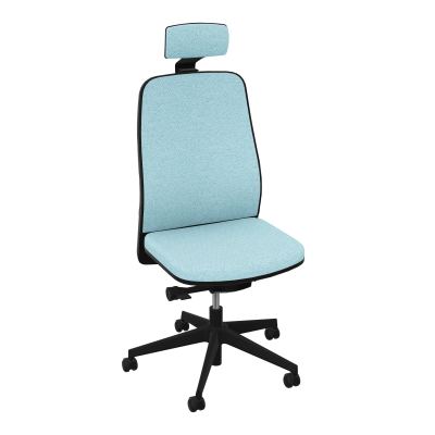 LEON SY LATERAL+TETIERE-DOS/ASS TISSU-CADRE NOIR-ROUL SOL SOUPLE 50 MM