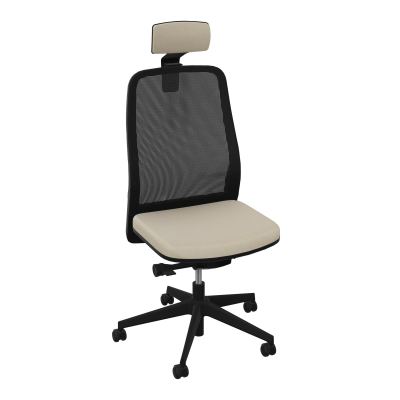 LEON SY LATERAL+TETIERE-DOS RESIL-CADRE NOIR-DUR FREIN HORS CHARGE 50 MM