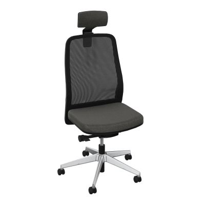 LEON SY LATERAL+TETIERE-DOS RESIL-CADRE NOIR-ROUL SPLE FREIN HORS CHARGE 50 MM