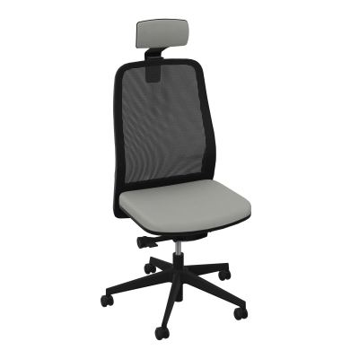 LEON SY LATERAL+TETIERE-DOS RESIL-CADRE NOIR-ROUL SPLE FREIN HORS CHARGE 50 MM