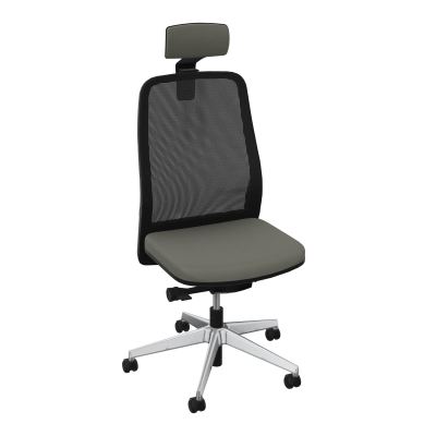 LEON SY LATERAL+TETIERE-DOS RESIL-CADRE NOIR-ROUL SPLE FREIN HORS CHARGE 50 MM