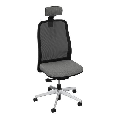 LEON SY LATERAL+TETIERE-DOS RESIL-CADRE NOIR-DUR FREIN EN CHARGE 50 MM
