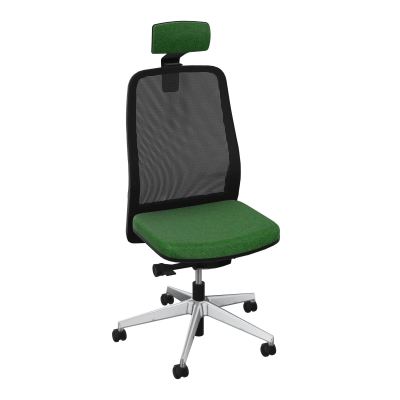 LEON SY LATERAL+TETIERE-DOS RESIL-CADRE NOIR-DUR FREIN EN CHARGE 50 MM