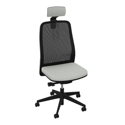 LEON SY LATERAL+TETIERE-DOS RESIL-CADRE NOIR-DUR FREIN EN CHARGE 50 MM