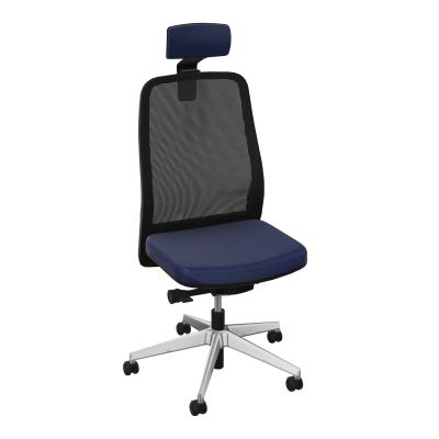 LEON SY LATERAL+TETIERE-DOS RESIL-CADRE NOIR-ROUL SPLE FREIN EN CHARGE 50 MM