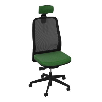 LEON SY LATERAL+TETIERE-DOS RESIL-CADRE NOIR-ROUL SOL DUR 50 MM