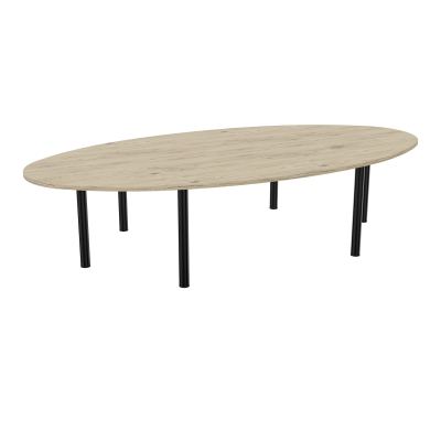 TABLE ELLIPTIQUE 10P L320XP156 EP30 2 PLTCRBE SYM L140+2 PLT ELLIPSES PP OBTX6 6 PIEDS MÉT