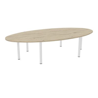 TABLE ELLIPTIQUE 10P L320XP156 EP30 2 PLTCRBE SYM L140+2 PLT ELLIPSES PP OBTX6 6 PIEDS MÉT