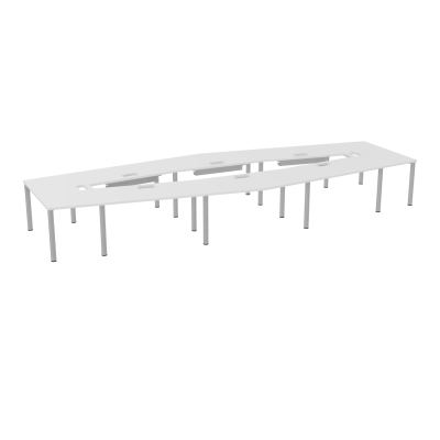 TABLE EN LOSANGE 16P L577XP217/142,5 EP30 4 PLT DRT L140+2 PLT TRAPEZE INT+2 PLT TRAPEZE