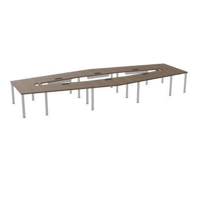 TABLE EN LOSANGE 16P L577XP217/142,5 EP30 4 PLT DRT L140+2 PLT TRAPEZE INT+2 PLT TRAPEZE