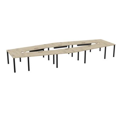 TABLE EN LOSANGE 16P L577XP217/142,5 EP30 4 PLT DRT L140+2 PLT TRAPEZE INT+2 PLT TRAPEZE