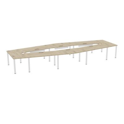TABLE EN LOSANGE 16P L577XP217/142,5 EP30 4 PLT DRT L140+2 PLT TRAPEZE INT+2 PLT TRAPEZE