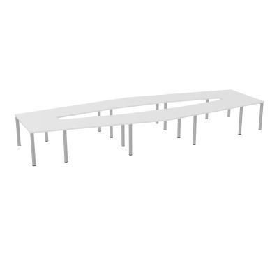 TABLE EN LOSANGE 16P L577XP217/142,5 EP30 4 PLT DRT L140+2 PLT TRAPEZE INT+2 PLT TRAPEZE
