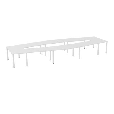 TABLE EN LOSANGE 16P L577XP217/142,5 EP30 4 PLT DRT L140+2 PLT TRAPEZE INT+2 PLT TRAPEZE